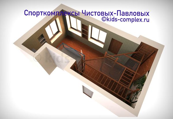Пермь. Большой с двумя рукоходами и двухэтажной кроватью