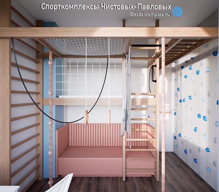 Аппликации на спортивном комплексе и детской мебели. Примеры: город для брата и лошадки для сестры