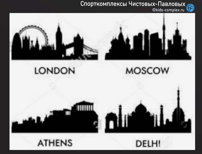 Аппликации на спортивном комплексе и детской мебели. Примеры: город для брата и лошадки для сестры