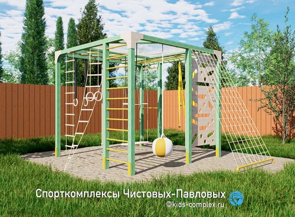 Ниндзя Light 3х3 метра. Универсальный уличный спортивный комплекс для детей и взрослых